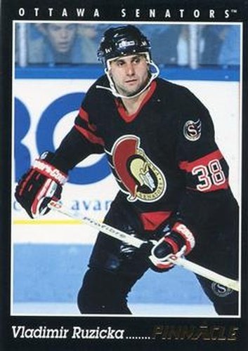 #406 Vladimir Ruzicka - Ottawa Senators - 1993-94 Pinnacle Hockey