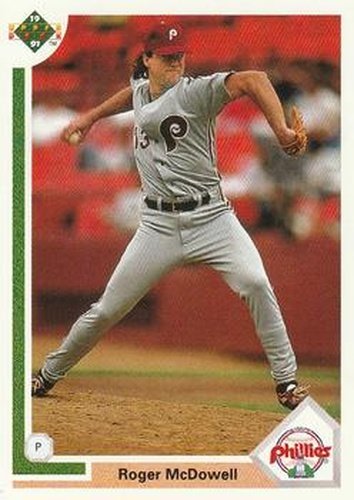 #406 Roger McDowell - Philadelphia Phillies - 1991 Upper Deck Baseball