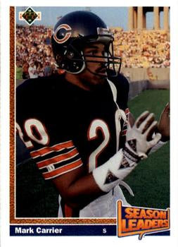 #406 Mark Carrier - Chicago Bears - 1991 Upper Deck Football