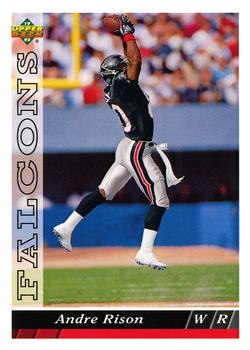 #406 Andre Rison - Atlanta Falcons - 1993 Upper Deck Football