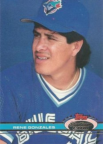 #406 Rene Gonzales - Toronto Blue Jays - 1991 Stadium Club Baseball