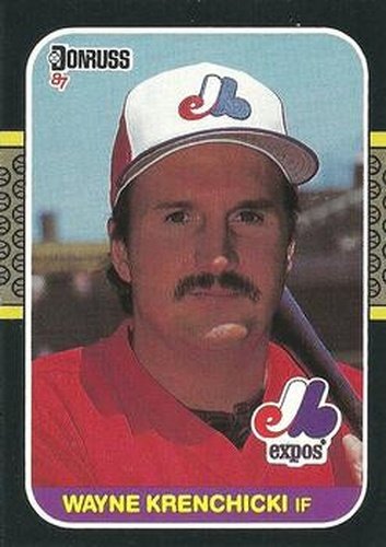 #406 Wayne Krenchicki - Montreal Expos - 1987 Donruss Baseball