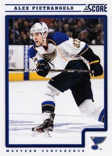 #406 Alex Pietrangelo - St. Louis Blues - 2012-13 Score Hockey