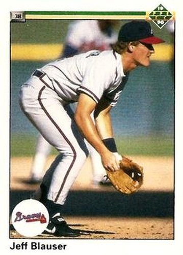 #406 Jeff Blauser - Atlanta Braves - 1990 Upper Deck Baseball