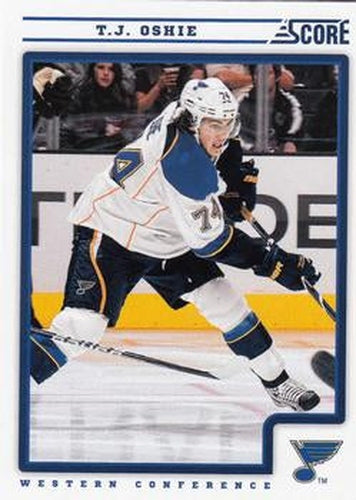 #407 T.J. Oshie - St. Louis Blues - 2012-13 Score Hockey