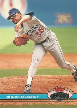 #407 Chuck McElroy - Chicago Cubs - 1991 Stadium Club Baseball