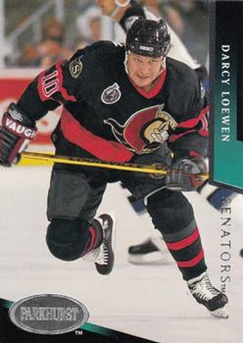 #407 Darcy Loewen - Ottawa Senators - 1993-94 Parkhurst Hockey