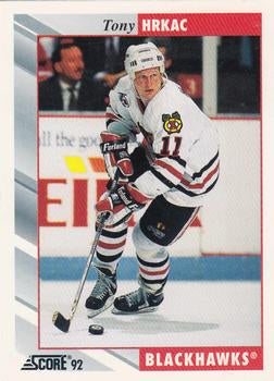 #407 Tony Hrkac - Chicago Blackhawks - 1992-93 Score USA Hockey