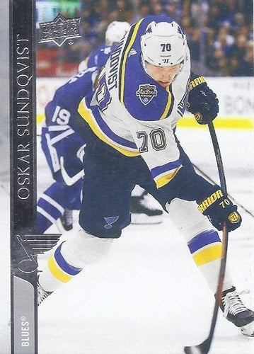 #407 Oskar Sundqvist - St. Louis Blues - 2020-21 Upper Deck Hockey