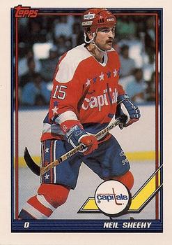 #407 Neil Sheehy - Washington Capitals - 1991-92 Topps Hockey