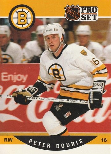 #407 Peter Douris - Boston Bruins - 1990-91 Pro Set Hockey