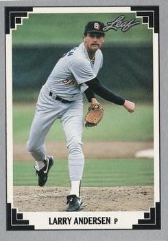 #407 Larry Andersen - San Diego Padres - 1991 Leaf Baseball