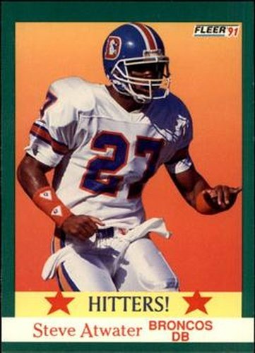 #407 Steve Atwater - Denver Broncos - 1991 Fleer Football