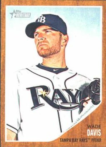 #407 Wade Davis - Tampa Bay Rays - 2011 Topps Heritage Baseball