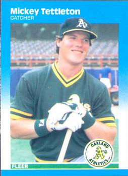 #407 Mickey Tettleton - Oakland Athletics - 1987 Fleer Baseball