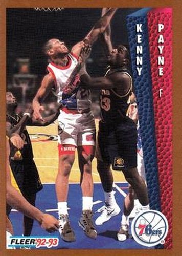 #407 Kenny Payne - Philadelphia 76ers - 1992-93 Fleer Basketball