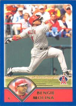 #407 Bengie Molina - Anaheim Angels - 2003 Topps Baseball