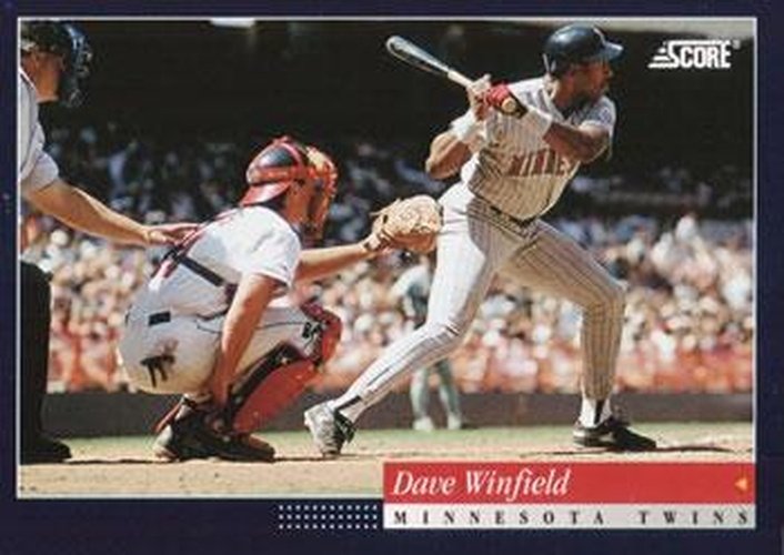 #407 Dave Winfield - Minnesota Twins -1994 Score Baseball