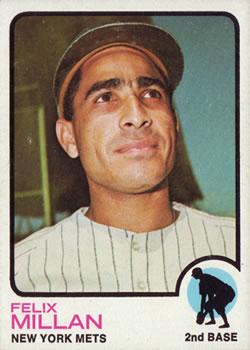 #407 Felix Millan - New York Mets - 1973 Topps Baseball