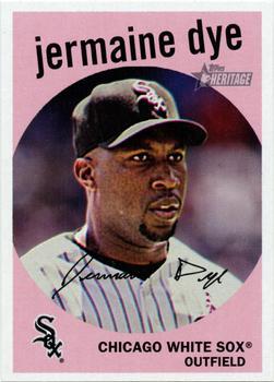 #407 Jermaine Dye - Chicago White Sox - 2008 Topps Heritage Baseball