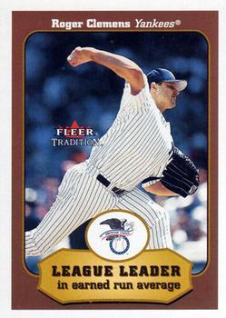 #407 Roger Clemens - New York Yankees - 2001 Fleer Tradition Baseball