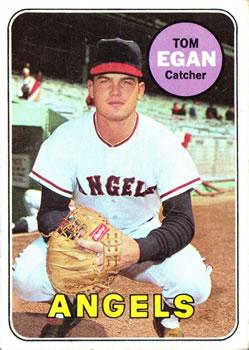 #407 Tom Egan - California Angels - 1969 Topps Baseball