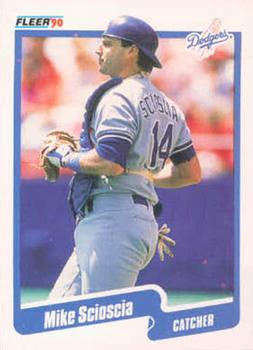 #407 Mike Scioscia - Los Angeles Dodgers - 1990 Fleer USA Baseball