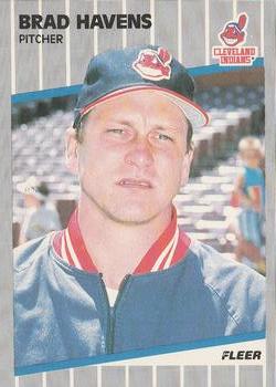 #407 Brad Havens - Cleveland Indians - 1989 Fleer Baseball