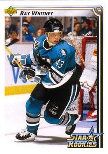 #407 Ray Whitney - San Jose Sharks - 1992-93 Upper Deck Hockey