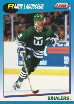 #407 Randy Ladouceur - Hartford Whalers - 1991-92 Score Canadian Bilingual Hockey