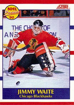 #407 Jimmy Waite - Chicago Blackhawks - 1990-91 Score Canadian Hockey
