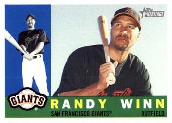 #407a Randy Winn - San Francisco Giants - 2009 Topps Heritage Baseball