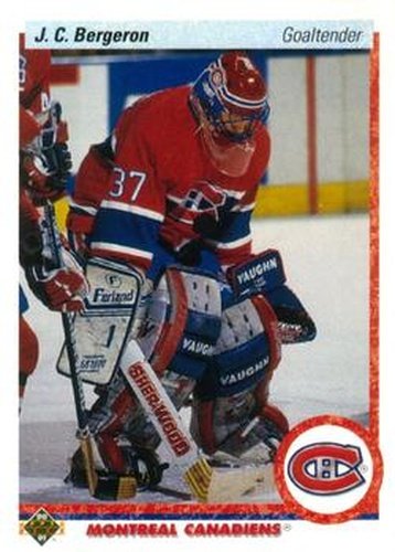 #408 J. C. Bergeron - Montreal Canadiens - 1990-91 Upper Deck Hockey