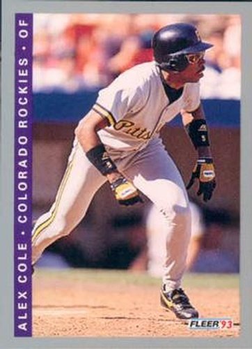 #408 Alex Cole - Colorado Rockies - 1993 Fleer Baseball