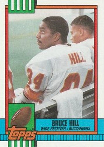 #408 Bruce Hill - Tampa Bay Buccaneers - 1990 Topps Football
