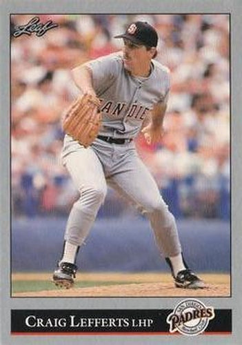#408 Craig Lefferts - San Diego Padres - 1992 Leaf Baseball