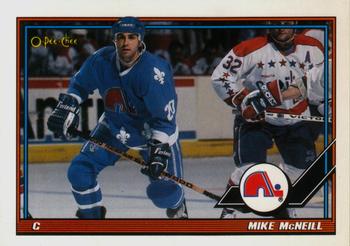 #408 Mike McNeill - Quebec Nordiques - 1991-92 O-Pee-Chee Hockey