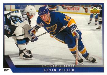 #408 Kevin Miller - St. Louis Blues - 1993-94 Upper Deck Hockey
