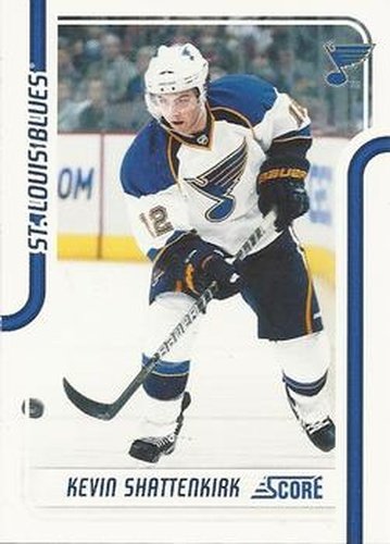 #408 Kevin Shattenkirk - St. Louis Blues - 2011-12 Score Hockey