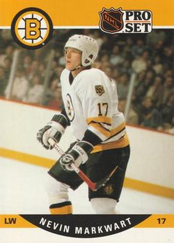#408 Nevin Markwart - Boston Bruins - 1990-91 Pro Set Hockey