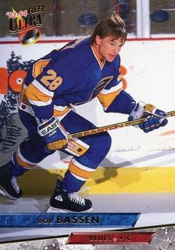 #408 Bob Bassen - St. Louis Blues - 1993-94 Ultra Hockey