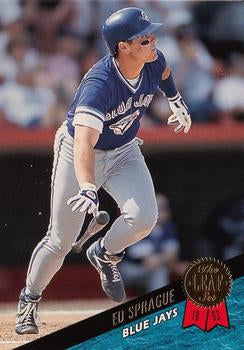 #408 Ed Sprague - Toronto Blue Jays - 1993 Leaf Baseball
