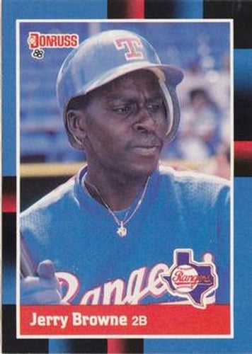 #408 Jerry Browne - Texas Rangers - 1988 Donruss Baseball