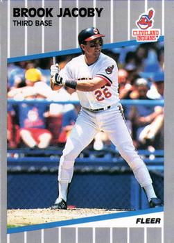 #408 Brook Jacoby - Cleveland Indians - 1989 Fleer Baseball