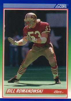 #408 Bill Romanowski - San Francisco 49ers - 1990 Score Football