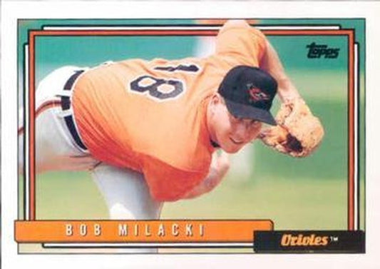 #408 Bob Milacki - Baltimore Orioles - 1992 Topps Baseball