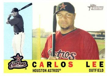 #408 Carlos Lee - Houston Astros - 2009 Topps Heritage Baseball