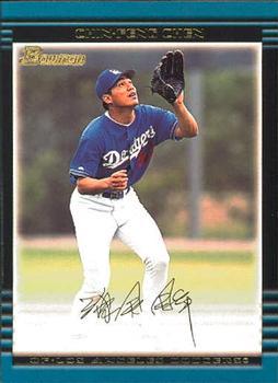 #408 Chin-Feng Chen - Los Angeles Dodgers - 2002 Bowman Baseball
