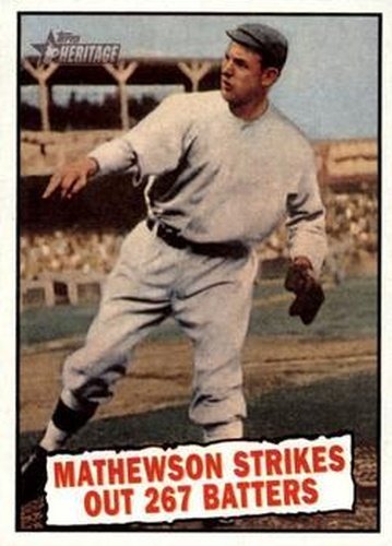 #408 Christy Mathewson - New York Giants - 2010 Topps Heritage Baseball