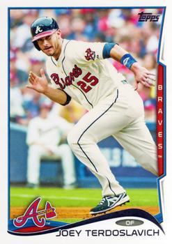 #408 Joey Terdoslavich - Atlanta Braves - 2014 Topps Baseball